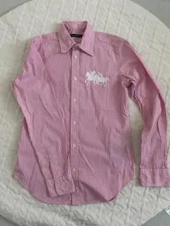 Ralph Lauren Sport ピンクストライプシャツ 6 ビッグポニー