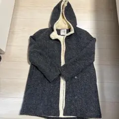 ZARA 裏ボアロングコートもこもこフード付