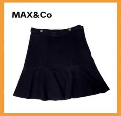 MAX&Co. ブラック フレアスカート ミニスカート 美品 レトロ クラシックのサムネイル