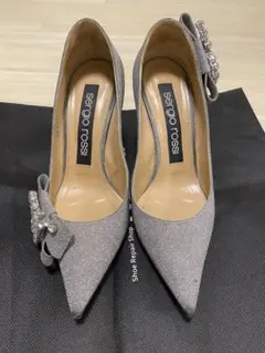 Sergio Rossi シルバー ハイヒール　最終値下げのサムネイル
