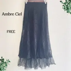 Ambre Ciel アンブルシエル レーススカート ロングスカート シアー素材のサムネイル