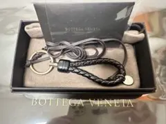 【付属品付】ボッテガヴェネタ イントレチャートキーリング/マッド/ 黒/3️⃣✨✨✨