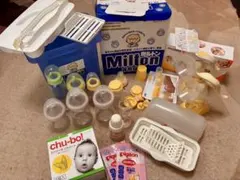 Milton Pigeon chu-bo! 哺乳瓶セット　搾乳機2個