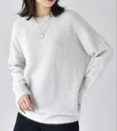 【Oggi.jp掲載】UNTITLED ウールフォックス クルーネックニットM