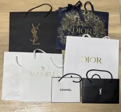 ショップ袋セットショッパー　YSL DIOR CHANEL DECORTE 7点