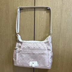 ピンク ショルダーバッグ 合成繊維