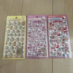 正規品　匿名配送　ボンボンドロップシール　ちいかわ　ハローキティ　3枚セット