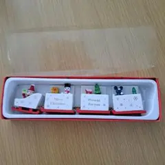 クリスマス 木製 トレイン オーナメント