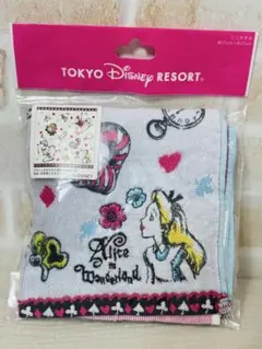 アリスインワンダーランドのミニハンカチ