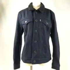 EDWIN エドウィン【M】 紺　ボア襟ジャケット　 綿　 ウール メンズ⑪