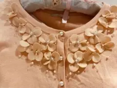 ♪アベニールエトワール　刺繍　ニットカーディガン　38サイズ