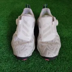 アディダス　コードカオス25ボア　グレーホワイトグリーン　23cm