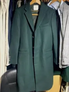 united tokyo ダークグリーン チェスターコート