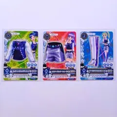 【3枚セットA】アイカツカード　カッティングエッジジャケットのコーデ