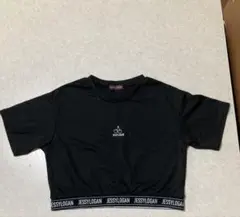 JESSY LOGAN クロップドTシャツ 160 ブラック