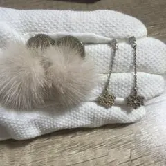 【3COINS、他】ウィンター　ピアス　セット