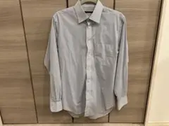 ストライプ長袖シャツ 左胸ポケット付き