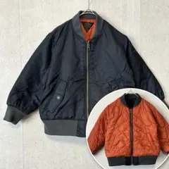 ブリーズ リバーシブル アウター 110 オレンジ×黒 中綿ジャケット