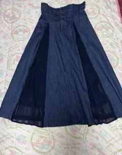 デニム プリーツスカートのサムネイル