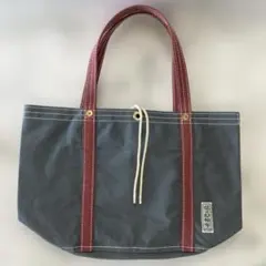 信三郎帆布　青ねず×赤　トートバッグのサムネイル