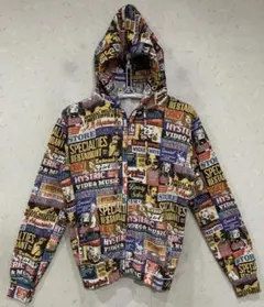 ＊ヒステリックグラマー HYSガール グラフィック総柄 ジップパーカー M