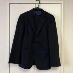 COMME CA MEN コムサメン ストライプ柄 メンズ スーツ 春夏ネイビー