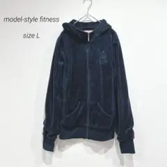 モデルスタイルフィットネス ジャージ サウナスーツ パーカー ベロア シンプル