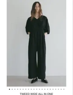 （新品未使用）MANOF TWEED WIDE ALL IN ONE ブラックのサムネイル