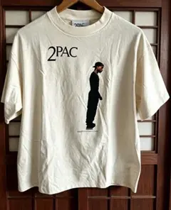 最終値下げ】セントマイケル 2PAC Tシャツ ホワイト - メルカリ