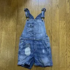 ポロラルフローレンデニムブルー ショートオーバーオール 6歳用