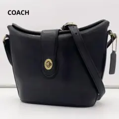 COACH オールドコーチ ノッティンガム ショルダーバッグ ターンロック 黒