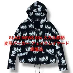GLDANEWS グラッドニューススカル パーカー フードファー付き ブラック GLDANEWS グラッドニューススカル パーカー フードファー付き ブラック