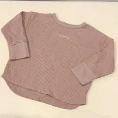 長袖カットソー ピンク 100 cheerful 刺繍