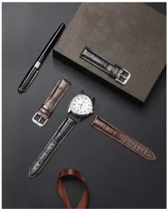 時計バンド 牛革18mm レザーベルト　時計交換バンド　2本