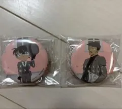 コナン&毛利 小五郎 缶バッジセット