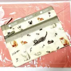 新品・未使用⭐️レスポートサック×バイラ 癒しの猫柄ポーチ