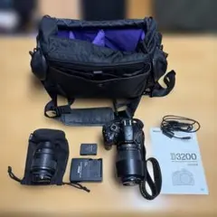 Nikon D3200 ニコン デジタル一眼レフカメラ　レンズキット セット Nikon デジタル一眼レフカメラ D3200 200mmダブルズームキット