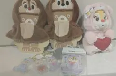 ラウンドワン限定 ぬいぐるみクリップ クラリス ディズニー チップと