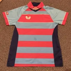 Butterfly 卓球ウェア 男女兼用Mサイズ 青 赤