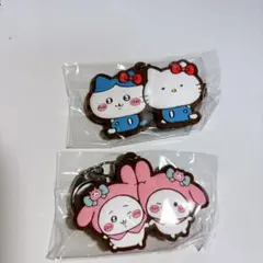ちいかわ×サンリオキャラクターズ なかよしラバーマスコット 2点セット