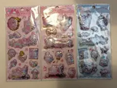 国内正規品　キラキラカプセルシール　ハローキティ　シナモロール　マイメロディ