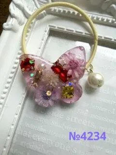 リリィ様お取り置き№4235 2セット商品（520円）レジンヘアゴム - メルカリ