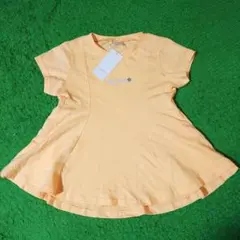 新品未使用　オレンジ色 フレアシルエット トップス 120cm