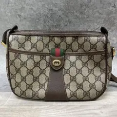 ク*︎様 ヴィンテージ GUCCI グッチ GGスプリーム シェリーライン ショ
