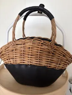 Cachellie⭐︎レザー コンビ バッグ 巾着付きのサムネイル