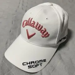 ●キャロウェイゴルフ●キャップ ホワイト フリー 白 オデッセイ ピンク