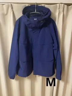UNIQLO ウインドプルーフパーカ M 青系