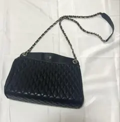 Bally バリー　チェーンショルダーバッグ　ブラック　黒　ヴィンテージ　レトロのサムネイル