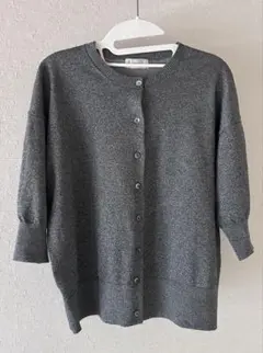 IENA LEVITAクルーカーディガン シルバーのサムネイル