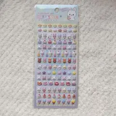 プッチもち シール うさぎとスイーツ ステッカー デコ コラージュ シール帳